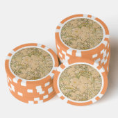 Alfonse Mucha Art Nouveau Peonies Botanische Kunst Pokerchips (Stapel)