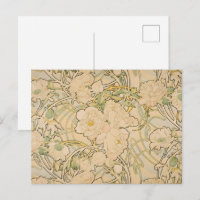 Alfonse Mucha Art Nouveau Peonies Botanische Kunst
