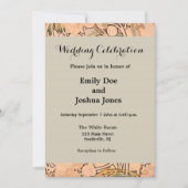 Alfonse Mucha Art Nouveau Peonies Einladung (Vorderseite)