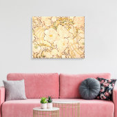 Alfonse Mucha Art Nouveau Peonies Leinwanddruck (Insitu (Wohnzimmer))