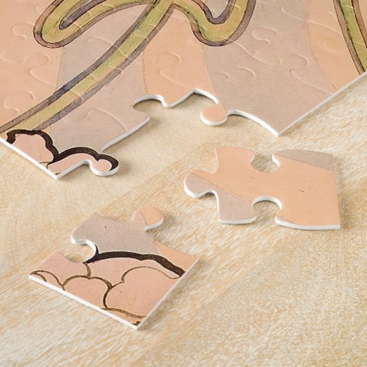 Alfonse Mucha Art Nouveau Peonies Puzzle (Seite)