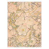 Alfonse Mucha Art Nouveau Peonies Tischdecke (Vorderseite)