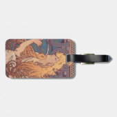 Alfonse Mucha Job Art Nouveau Frau Gepäckanhänger (Rückseite horizontal)