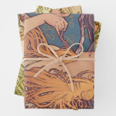 Alfonse Mucha Job Art Nouveau Frau Geschenkpapier Set (Beispiel)