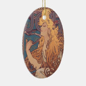 Alfonse Mucha Job Art Nouveau Frau Keramik Ornament (Rechts)