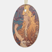 Alfonse Mucha Job Art Nouveau Frau Keramik Ornament (Links)