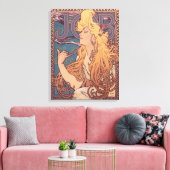 Alfonse Mucha Job Art Nouveau Frau Leinwanddruck (Insitu (Wohnzimmer))
