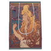 Alfonse Mucha Job Art Nouveau Frau Mittlere Geschenktüte (Rückseite)