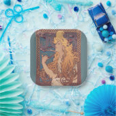 Alfonse Mucha Job Art Nouveau Frau Pappteller (Party)