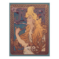 Alfonse Mucha Job Art Nouveau Frau