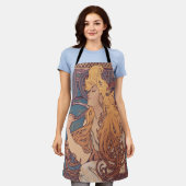 Alfonse Mucha Job Art Nouveau Frau Schürze (Getragen)