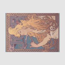 Alfonse Mucha Job Art Nouveau Frau Seidenpapier
