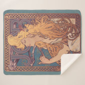 Alfonse Mucha Job Art Nouveau Frau Sherpadecke (Vorderseite (Horizontal))