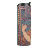 Alfonse Mucha Job Art Nouveau Frau Thermosbecher (Nach links gedreht)