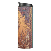 Alfonse Mucha Job Art Nouveau Frau Thermosbecher (Nach rechts gedreht)