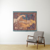 Alfonse Mucha Job Art Nouveau Frau Wandteppich (Beispiel (Horizontal))