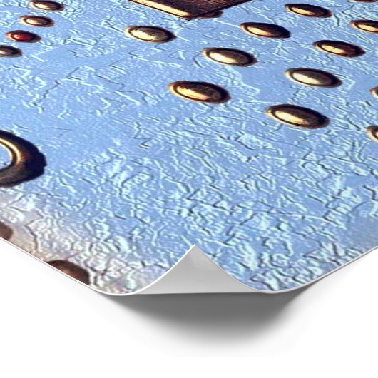 Alfonse Mucha Lady mit Blume Poster (Ecke)