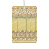 Alfonse Mucha Poppies Art Nouveau Floral Wallpaper Autolufterfrischer (Vorderseite)