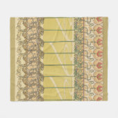 Alfonse Mucha Poppies Art Nouveau Floral Wallpaper Fleecedecke (Vorderseite (Horizontal))