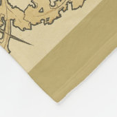 Alfonse Mucha Poppies Art Nouveau Floral Wallpaper Fleecedecke (Ecke)