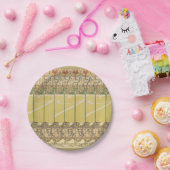 Alfonse Mucha Poppies Art Nouveau Floral Wallpaper Pappteller (Party)