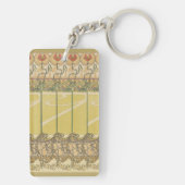 Alfonse Mucha Poppies Art Nouveau Floral Wallpaper Schlüsselanhänger (Rückseite)