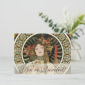 Alfonse Mucha Trappistine Nouveau Einladung (Stehend Vorderseite)