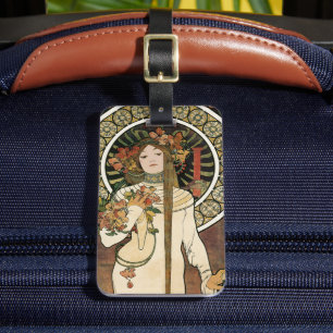 Alfonse Mucha Trappistine Nouveau Gepäckanhänger