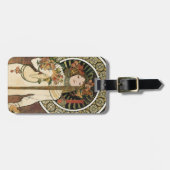 Alfonse Mucha Trappistine Nouveau Gepäckanhänger (Vorderseite horizontal)