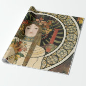 Alfonse Mucha Trappistine Nouveau Geschenkpapier (Ungerollt)
