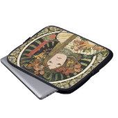 Alfonse Mucha Trappistine Nouveau Laptopschutzhülle (Vorne Knopf)