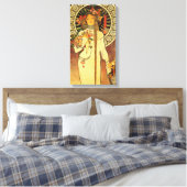 Alfonse Mucha Trappistine Nouveau Leinwanddruck (Insitu (Schlafzimmer))