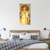 Alfonse Mucha Trappistine Nouveau Leinwanddruck (Insitu (Schlafzimmer))