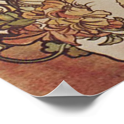 Alfonse Mucha Trappistine Nouveau Poster (Ecke)