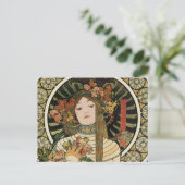 Alfonse Mucha Trappistine Nouveau Postkarte (Stehend Vorderseite)