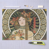 Alfonse Mucha Trappistine Nouveau Seidenpapier (Handwerk)