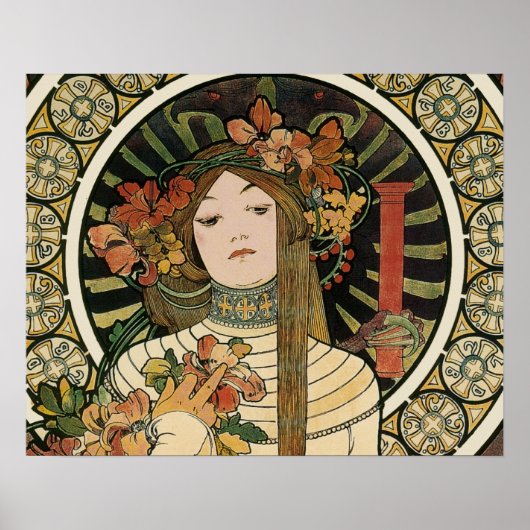 Alfonse Mucha Trappistine Nouveau Vintage Poster (Vorne)