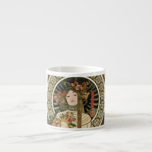 Alfonse Mucha Trappistine Nouveau Vintage Poster Espressotasse