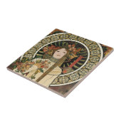 Alfonse Mucha Trappistine Nouveau Vintage Poster Fliese (Seite)