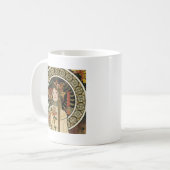 Alfonse Mucha Trappistine Nouveau Vintage Poster Kaffeetasse (Vorderseite Links)