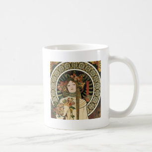 Alfonse Mucha Trappistine Nouveau Vintage Poster Kaffeetasse