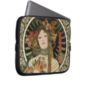 Alfonse Mucha Trappistine Nouveau Vintage Poster Laptopschutzhülle (Vorne Rechts)
