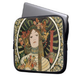 Alfonse Mucha Trappistine Nouveau Vintage Poster Laptopschutzhülle (Vorderseite Links)