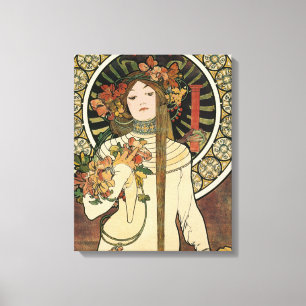Alfonse Mucha Trappistine Nouveau Vintage Poster Leinwanddruck