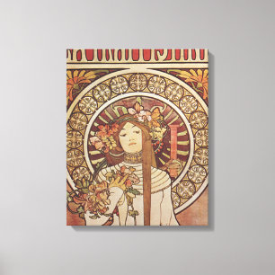 Alfonse Mucha Trappistine Nouveau Vintage Poster Leinwanddruck
