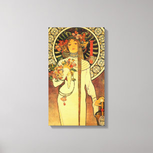Alfonse Mucha Trappistine Nouveau Vintage Poster Leinwanddruck