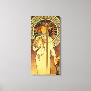 Alfonse Mucha Trappistine Nouveau Vintage Poster Leinwanddruck