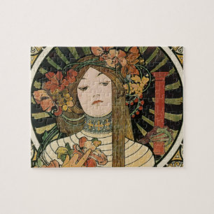 Alfonse Mucha Trappistine Nouveau Vintage Poster Puzzle