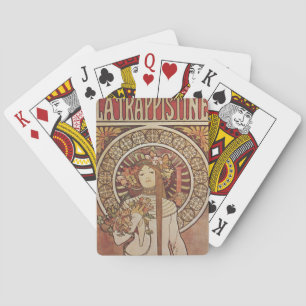 Alfonse Mucha Trappistine Nouveau Vintage Poster Spielkarten