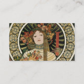 Alfonse Mucha Trappistine Nouveau Visitenkarte (Rückseite)
